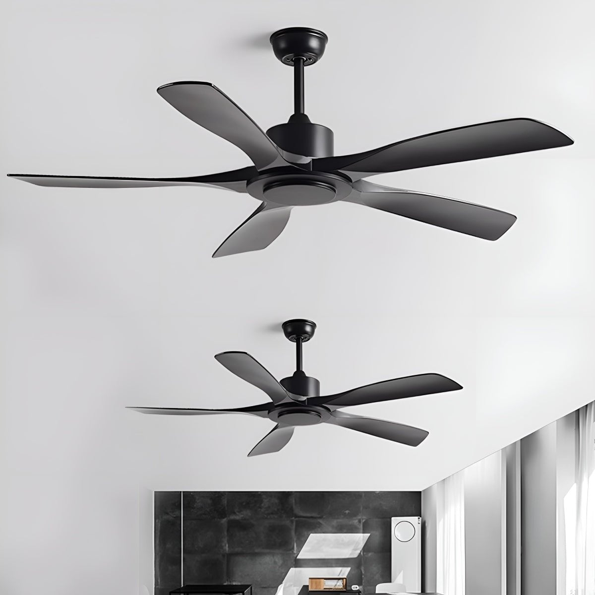 Modern Industrial 6-speed Reverse Frequency Ceiling Fan