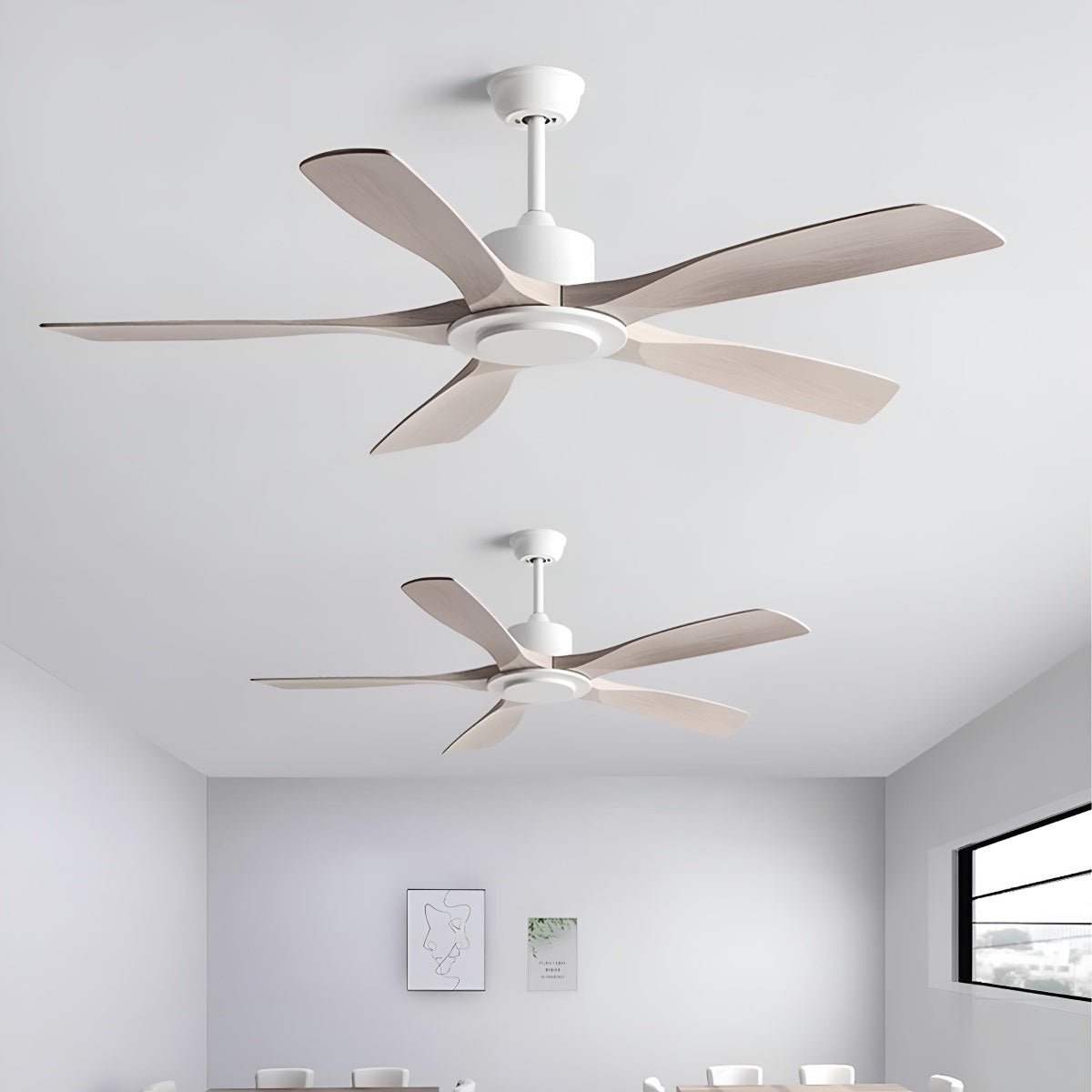 Modern Industrial 6-speed Reverse Frequency Ceiling Fan