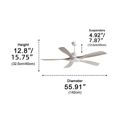 Modern Industrial 6-speed Reverse Frequency Ceiling Fan