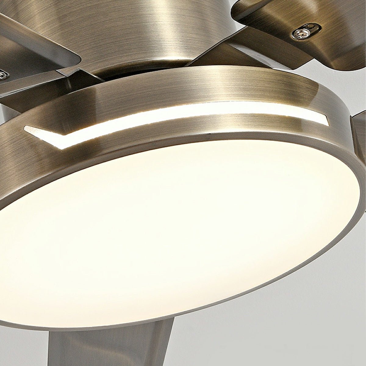 Modern Iron Five-leaf 6-speed Reverse Fan Dimming Ceiling Fan Light