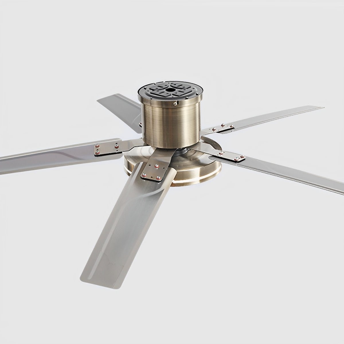 Modern Iron Five-leaf 6-speed Reverse Fan Dimming Ceiling Fan Light