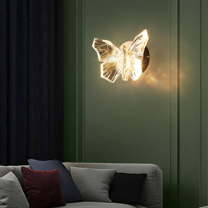 Modern Luxury Crystal Butterfly LED Indoor Wall Sconces