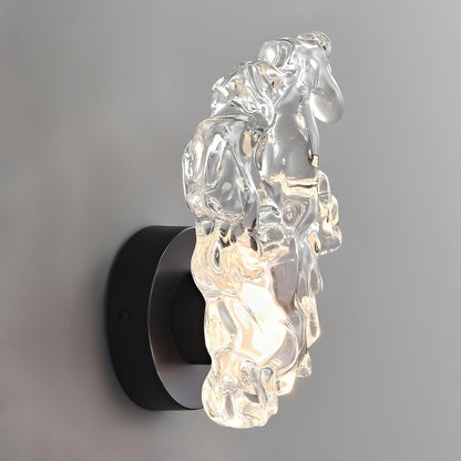 Modern Minimalist Creative Clear Wave LED Indoor Wall Sconces