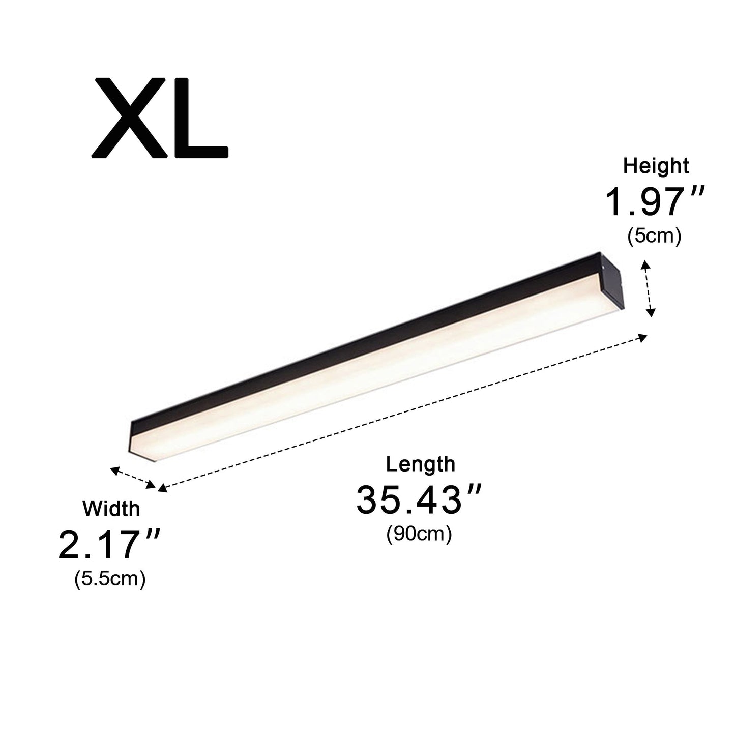 Modern Minimalist Dimming LED Long Strip Indoor Ceiling Light
