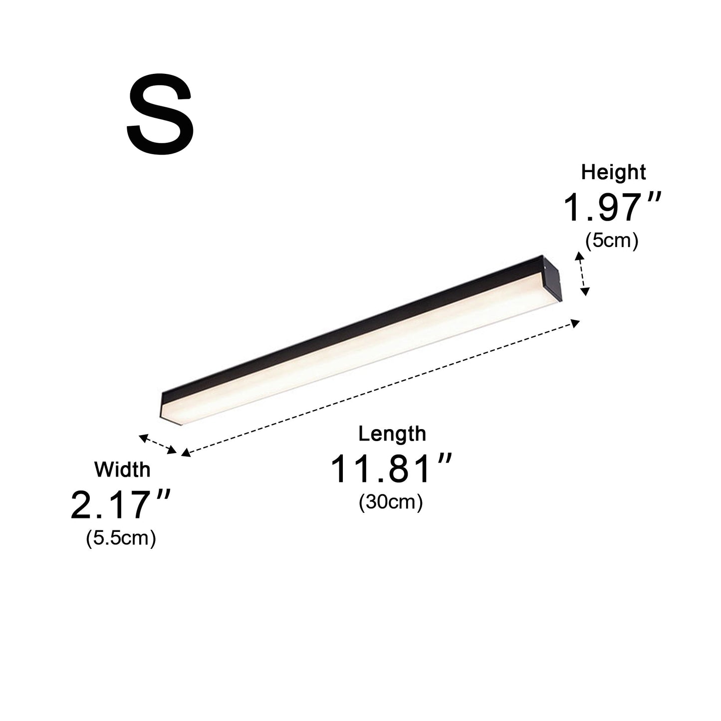 Modern Minimalist Dimming LED Long Strip Indoor Ceiling Light