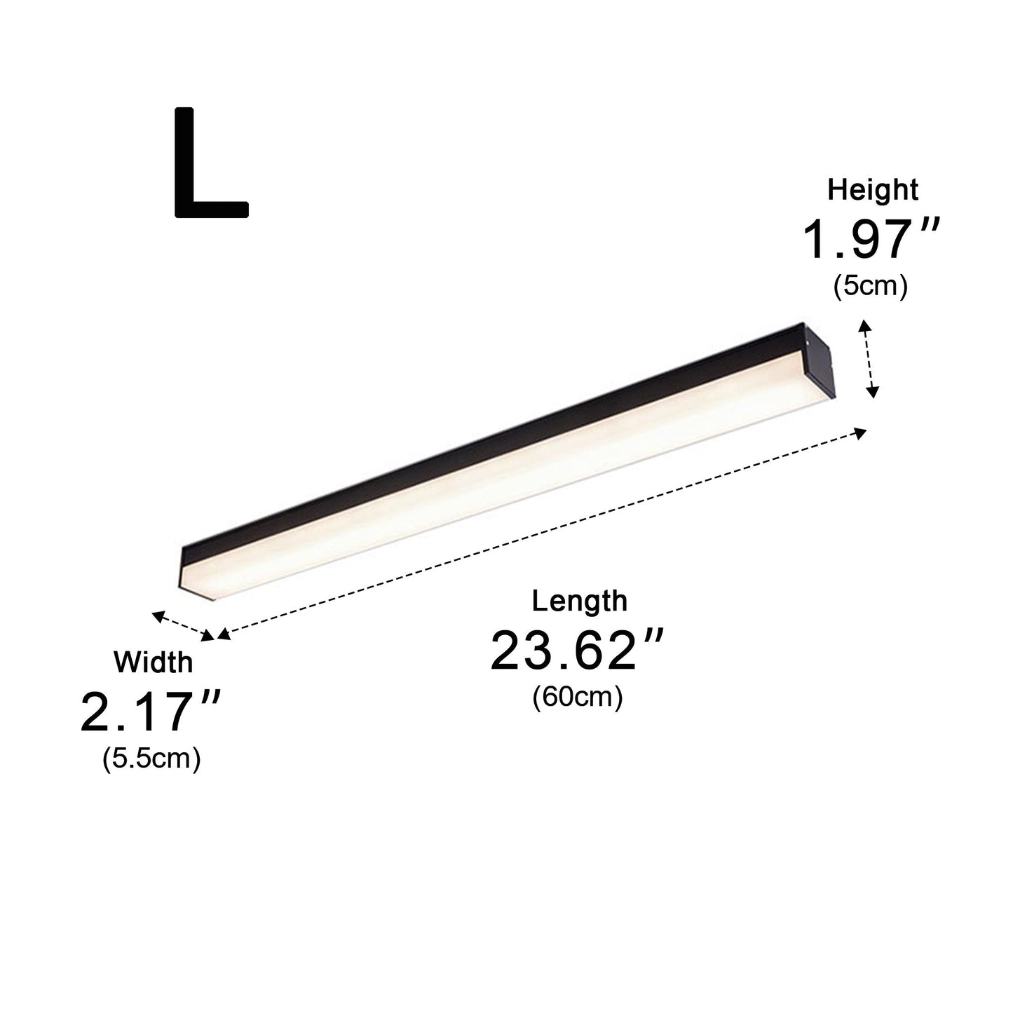 Modern Minimalist Dimming LED Long Strip Indoor Ceiling Light