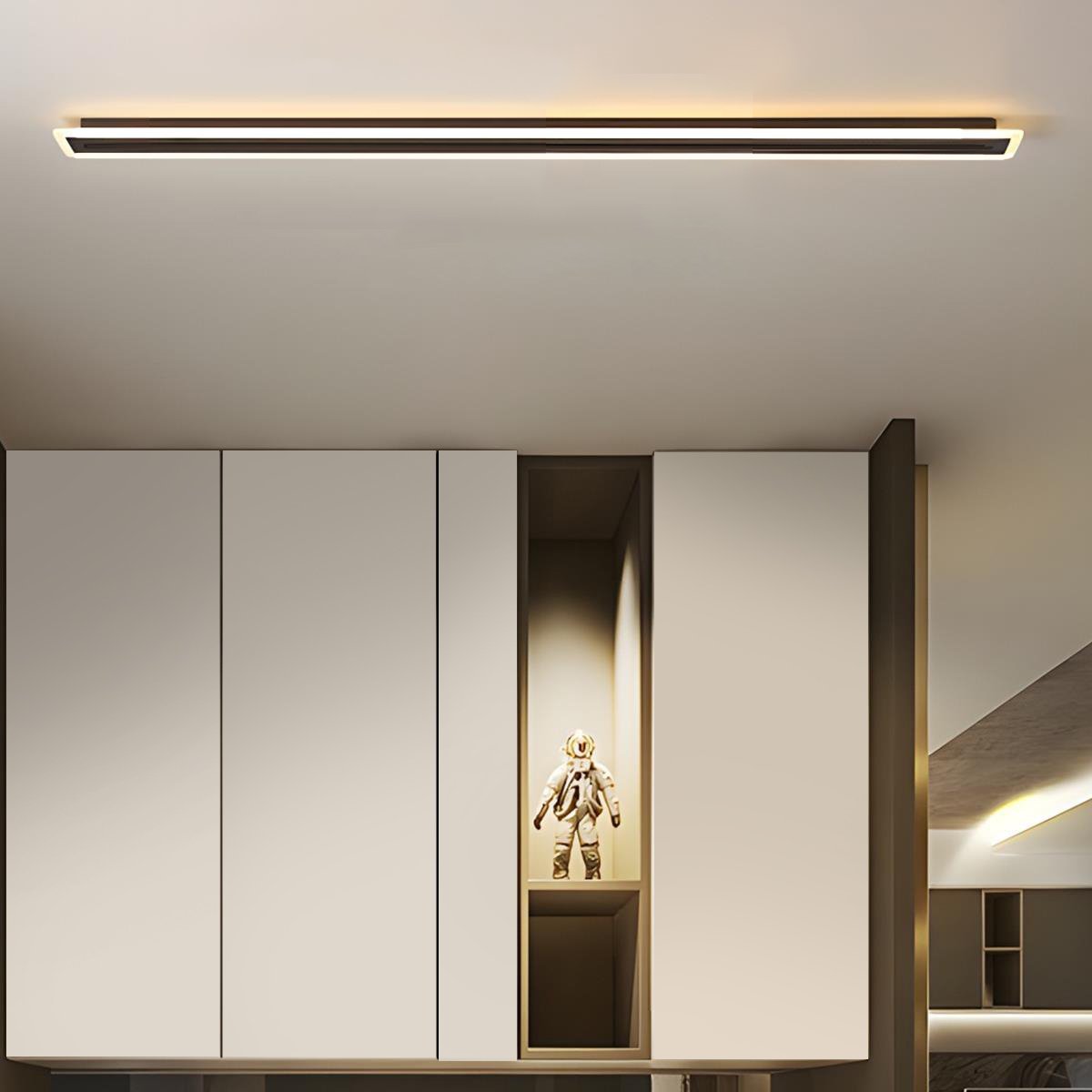 Modern Minimalist DIY Long Strip Track Spotlight LED Ceiling Light