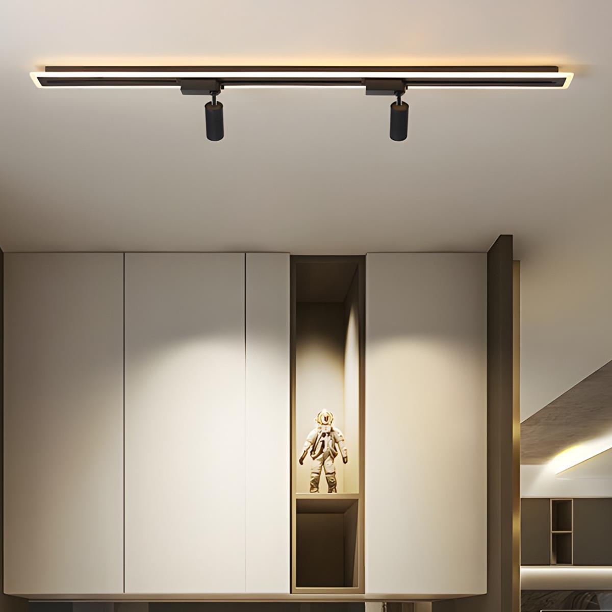 Modern Minimalist DIY Long Strip Track Spotlight LED Ceiling Light