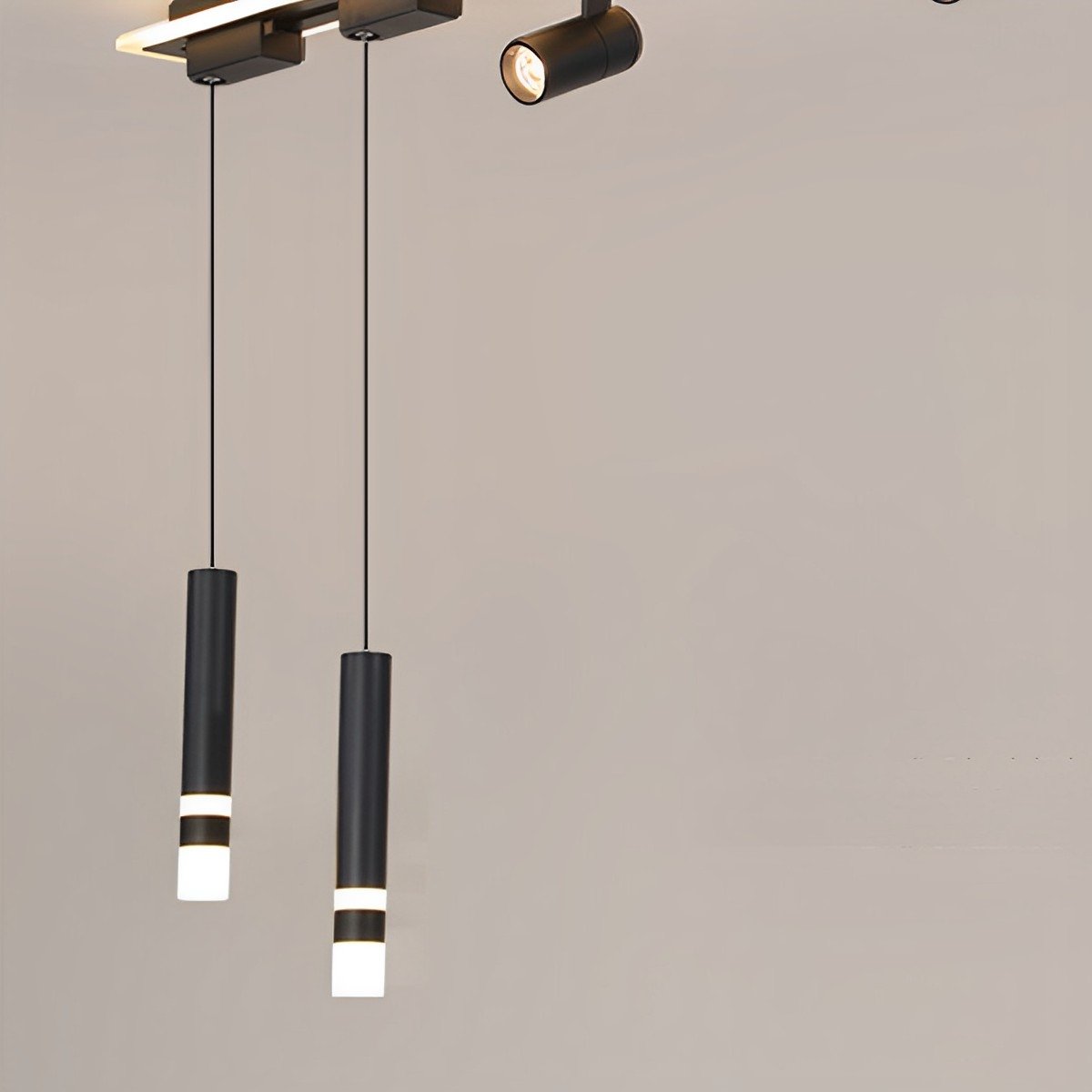 Modern Minimalist DIY Long Strip Track Spotlight LED Ceiling Light