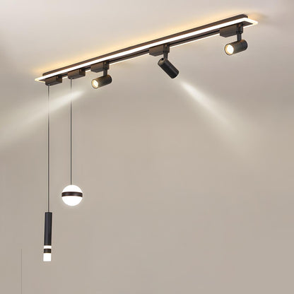 Modern Minimalist DIY Long Strip Track Spotlight LED Ceiling Light