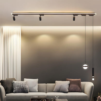 Modern Minimalist DIY Long Strip Track Spotlight LED Ceiling Light