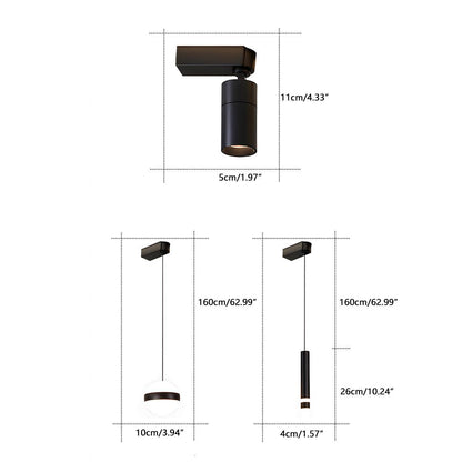 Modern Minimalist DIY Long Strip Track Spotlight LED Ceiling Light