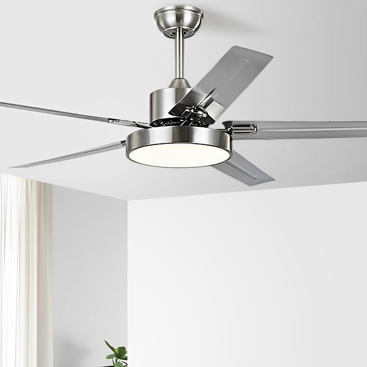 Modern Minimalist 6-Speed Reverse Frequency Conversion Ceiling Fan Light