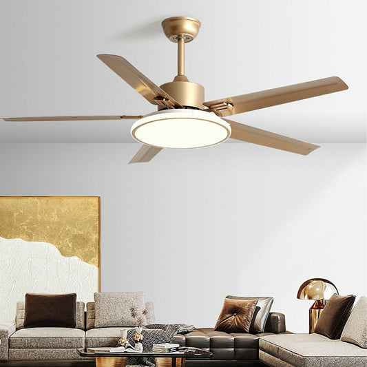 Modern Minimalist 6-Speed Reverse Stainless Steel Ceiling Fan