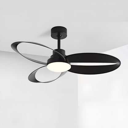 Modern Minimalist Geometric 6-Speed Reverse Ceiling Fan Light DC Motor