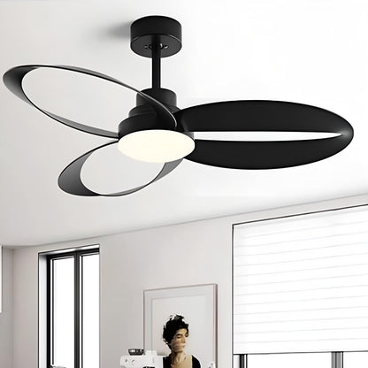 Modern Minimalist Geometric 6-Speed Reverse Ceiling Fan Light DC Motor