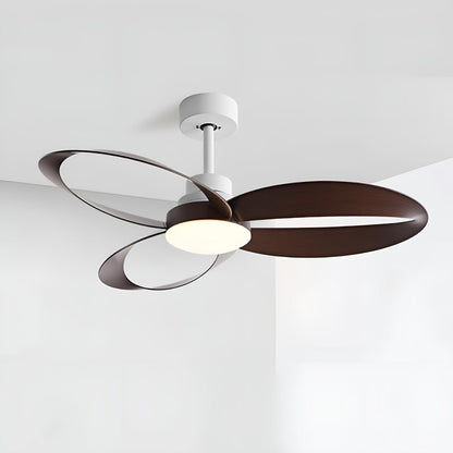 Modern Minimalist Geometric 6-Speed Reverse Ceiling Fan Light DC Motor