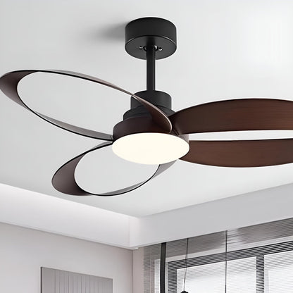Modern Minimalist Geometric 6-Speed Reverse Ceiling Fan Light DC Motor