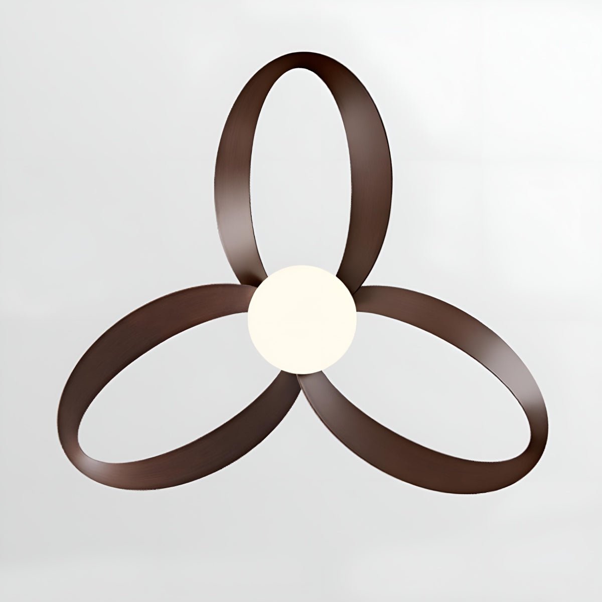 Modern Minimalist Geometric 6-Speed Reverse Ceiling Fan Light DC Motor