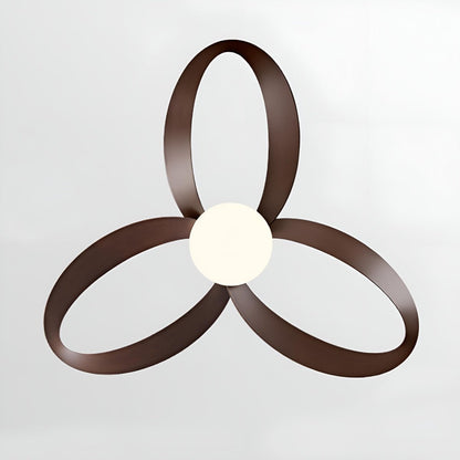 Modern Minimalist Geometric 6-Speed Reverse Ceiling Fan Light DC Motor