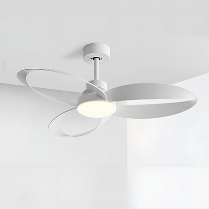 Modern Minimalist Geometric 6-Speed Reverse Ceiling Fan Light DC Motor