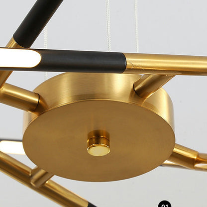 Modern Minimalist Geometric LED Long Strip Indoor Pendant Lights