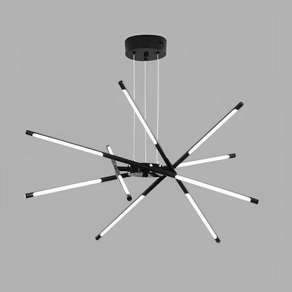 Modern Minimalist Geometric LED Long Strip Indoor Pendant Lights
