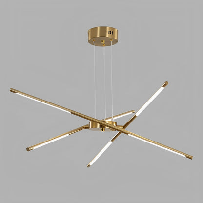 Modern Minimalist Geometric LED Long Strip Indoor Pendant Lights