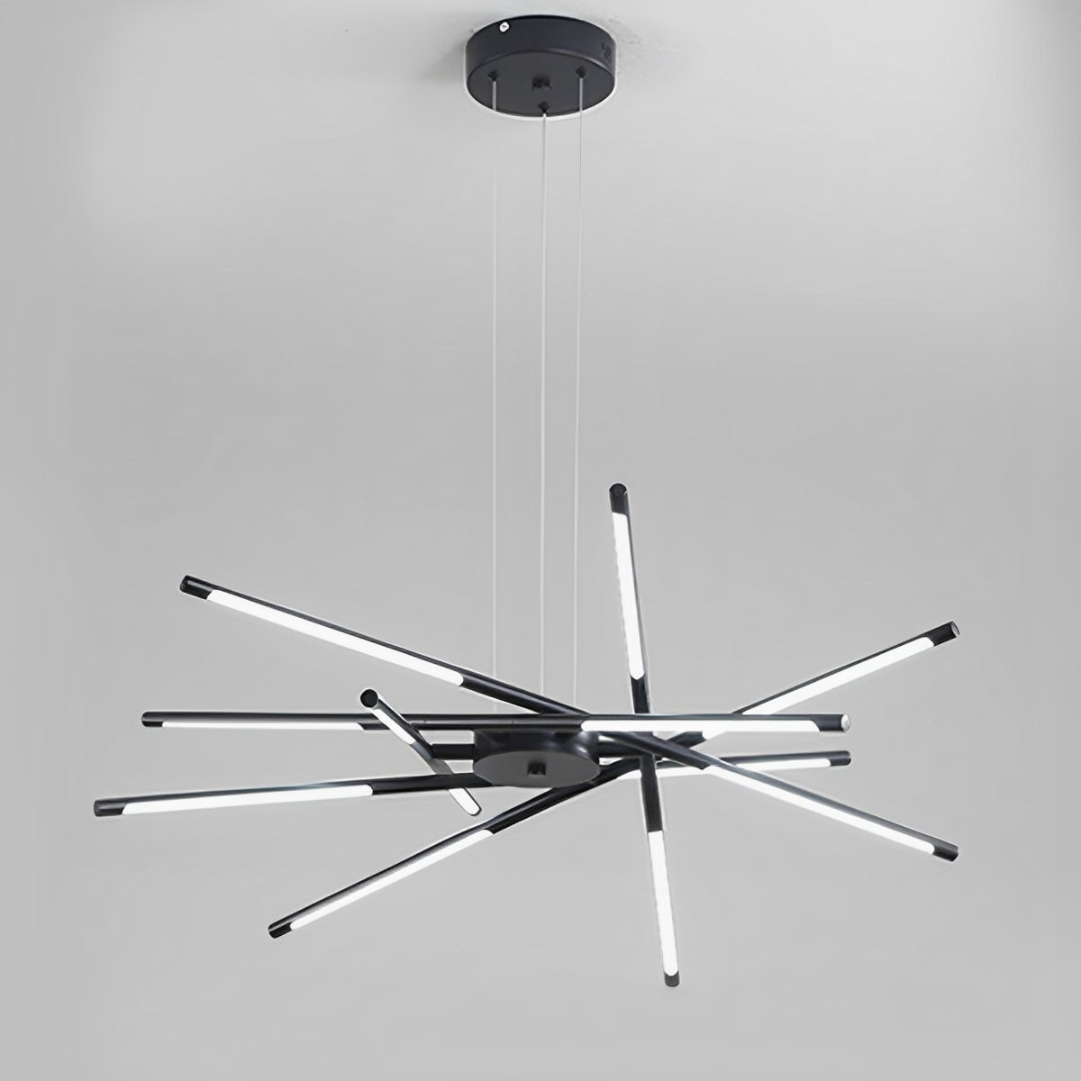 Modern Minimalist Geometric LED Long Strip Indoor Pendant Lights