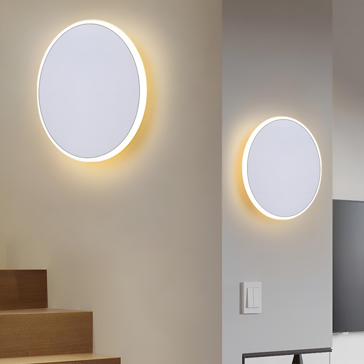 Modern Minimalist Geometric Touch Sensor LED Wall Sconce