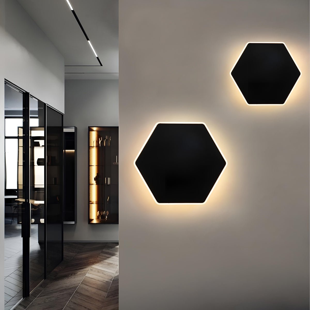 Modern Minimalist Geometric Touch Sensor LED Wall Sconce