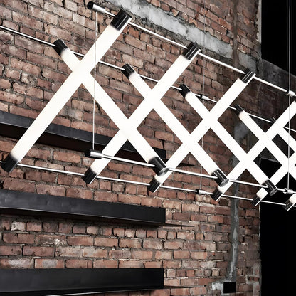 Modern Minimalist Fishbone Light Combination Bar Pendant Lights