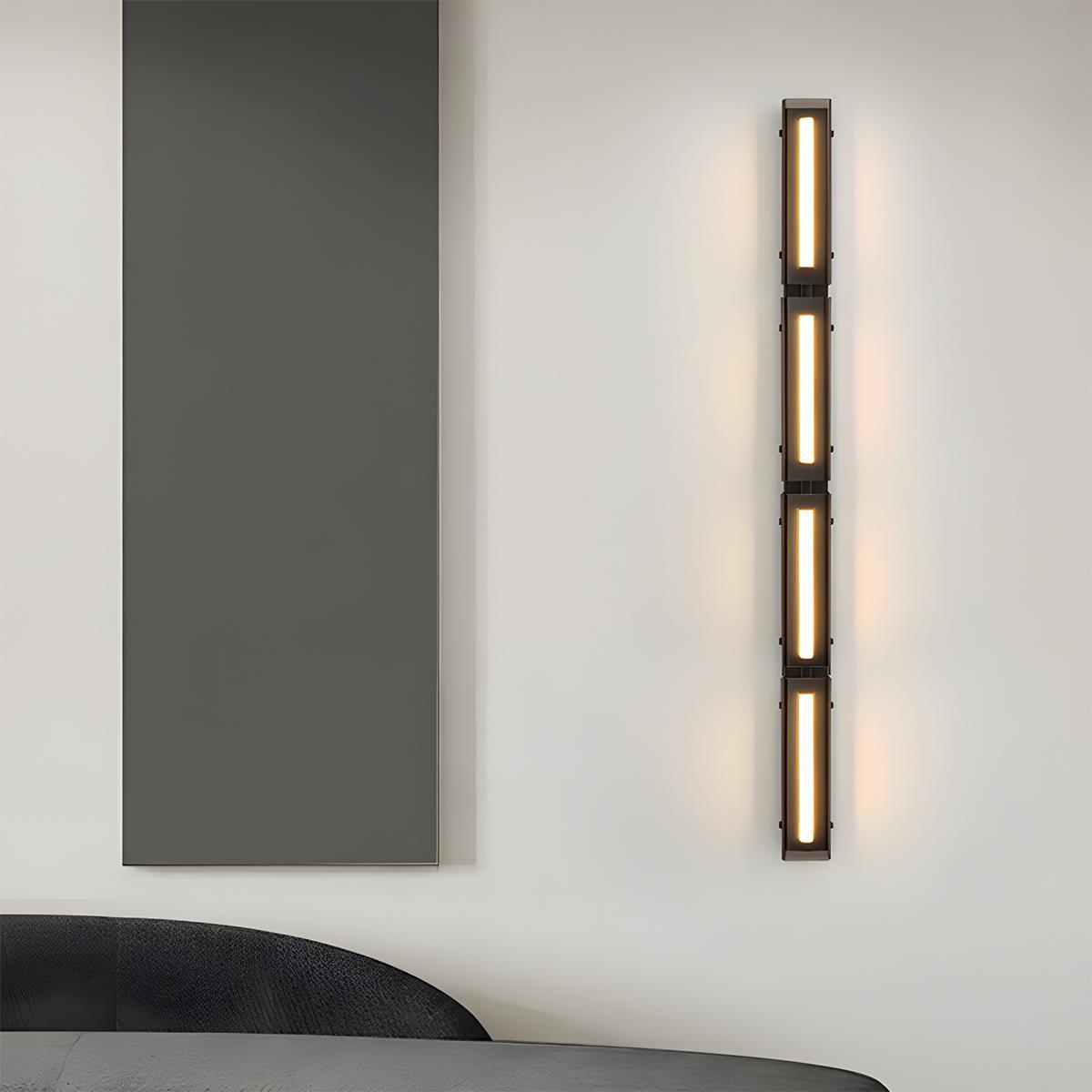 Modern Minimalist Glass Long Strip LED Indoor Wall Sconce