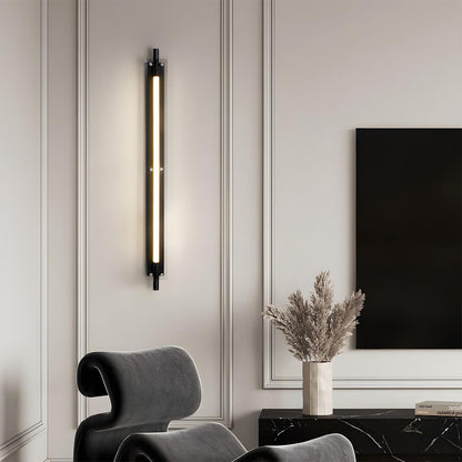Modern Minimalist Glass Long Strip LED Indoor Wall Sconce