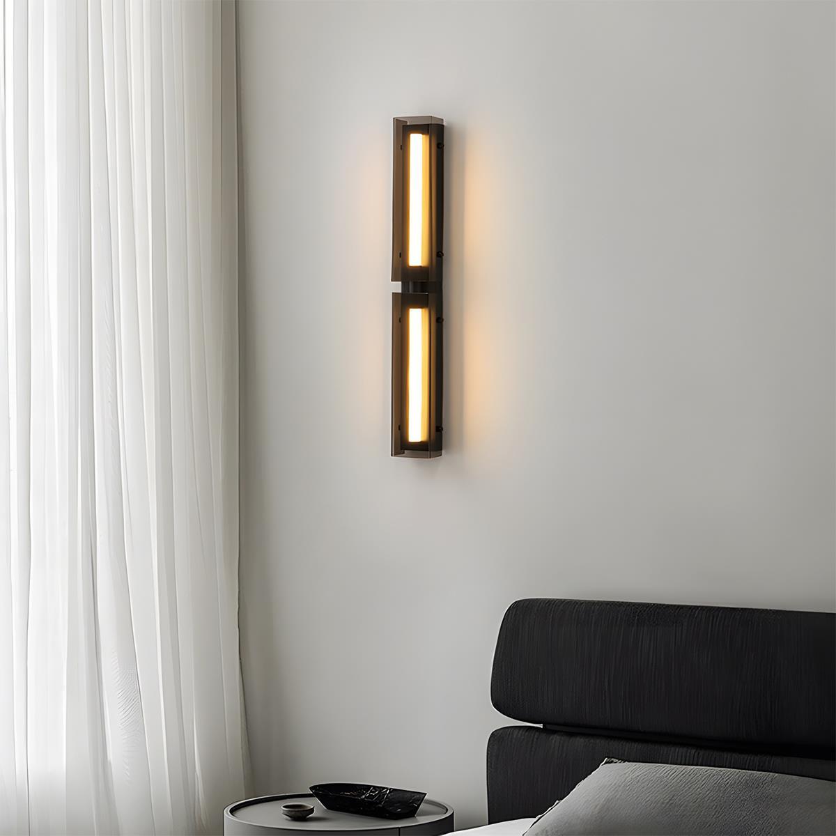 Modern Minimalist Glass Long Strip LED Indoor Wall Sconce