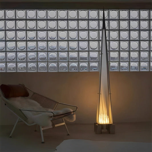 Modern Minimalist High Pyramid Dimmable LED Floor Lamp