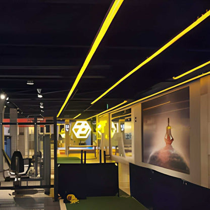 Modern Minimalist LED Long Strip Office Pendant Lights
