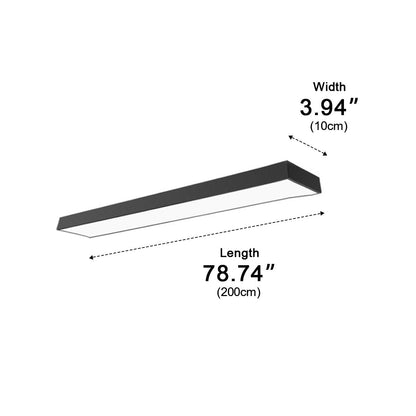 Modern Minimalist LED Long Strip Office Pendant Lights