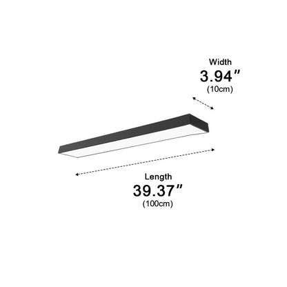 Modern Minimalist LED Long Strip Office Pendant Lights