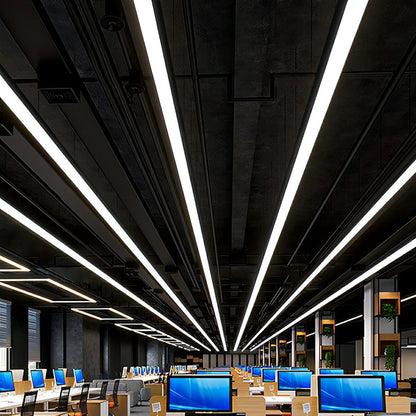 Modern Minimalist LED Long Strip Office Pendant Lights