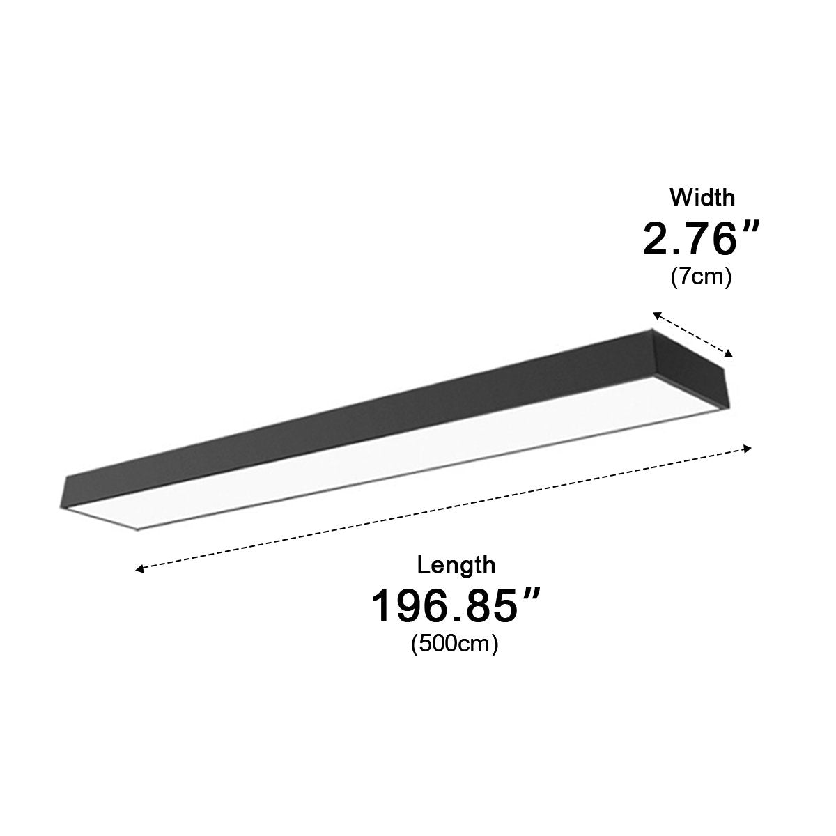 Modern Minimalist LED Long Strip Office Pendant Lights