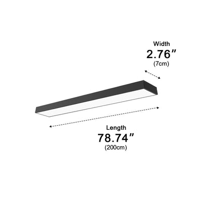 Modern Minimalist LED Long Strip Office Pendant Lights