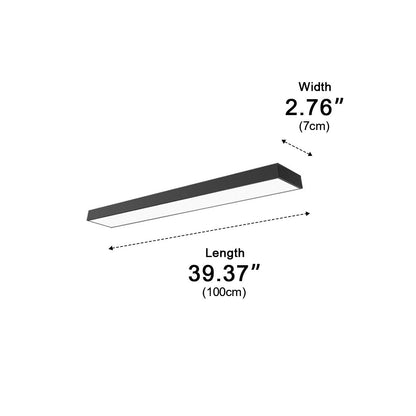 Modern Minimalist LED Long Strip Office Pendant Lights