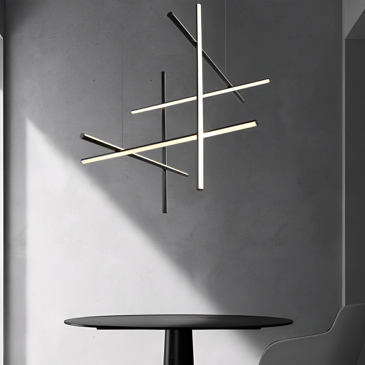 Modern Minimalist LOS Coordinates Geometric Linear LED Pendant Lights