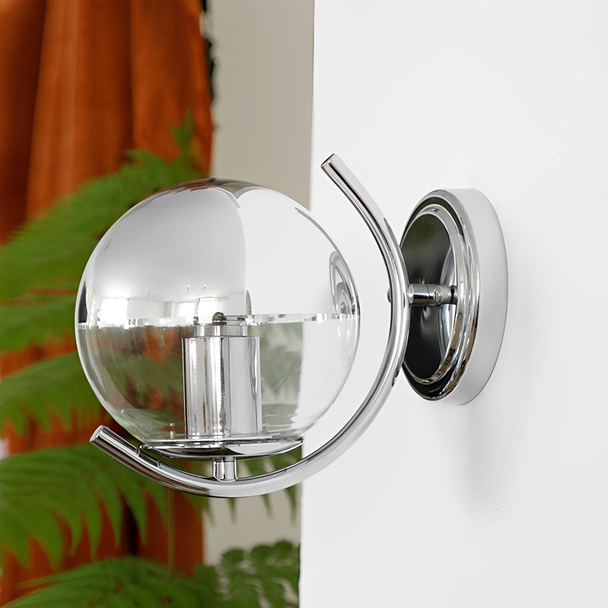 Modern Minimalist Space age Silver Wall Sconces Lights