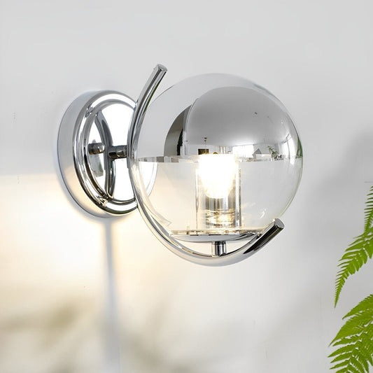 Modern Minimalist Space age Silver Wall Sconces Lights