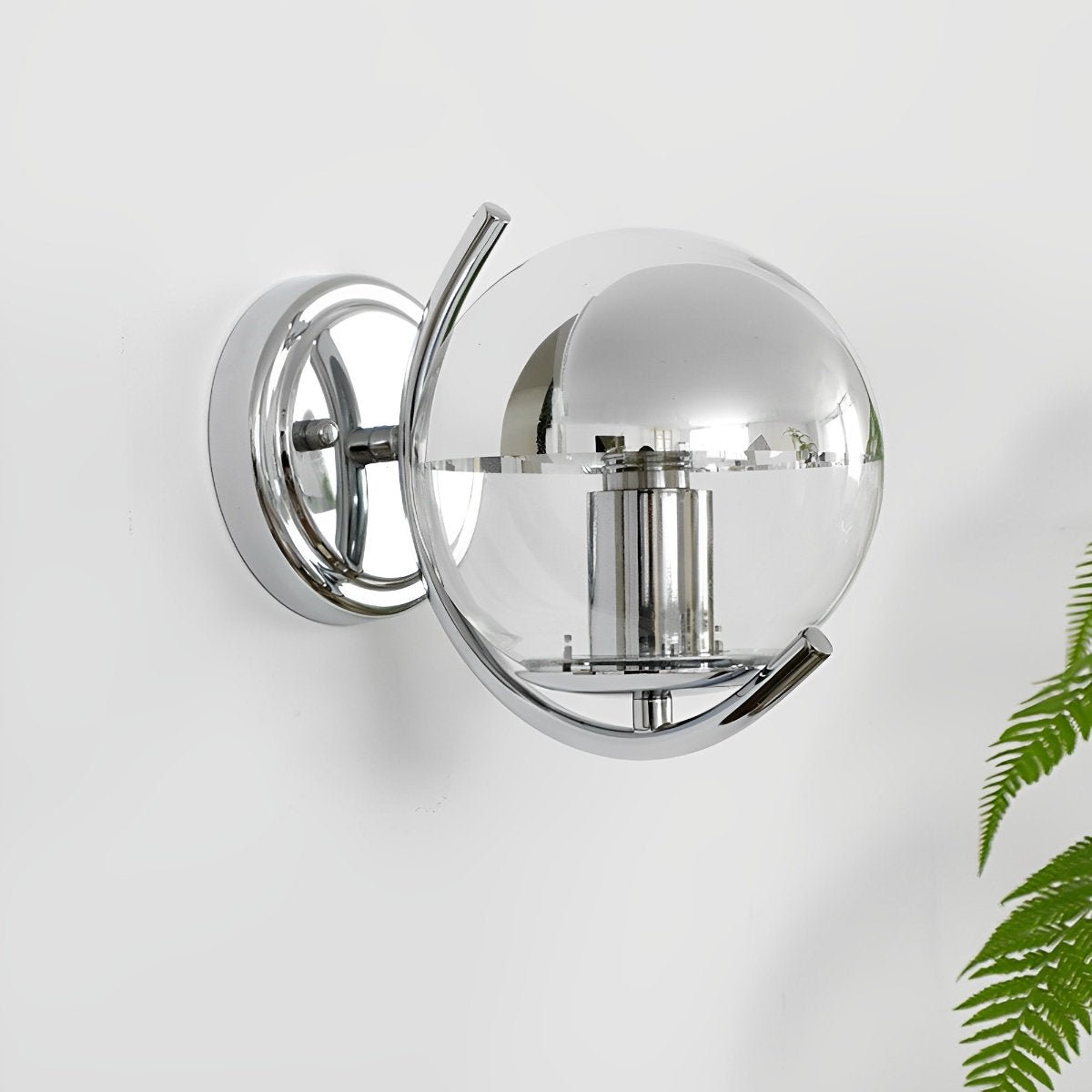 Modern Minimalist Space age Silver Wall Sconces Lights