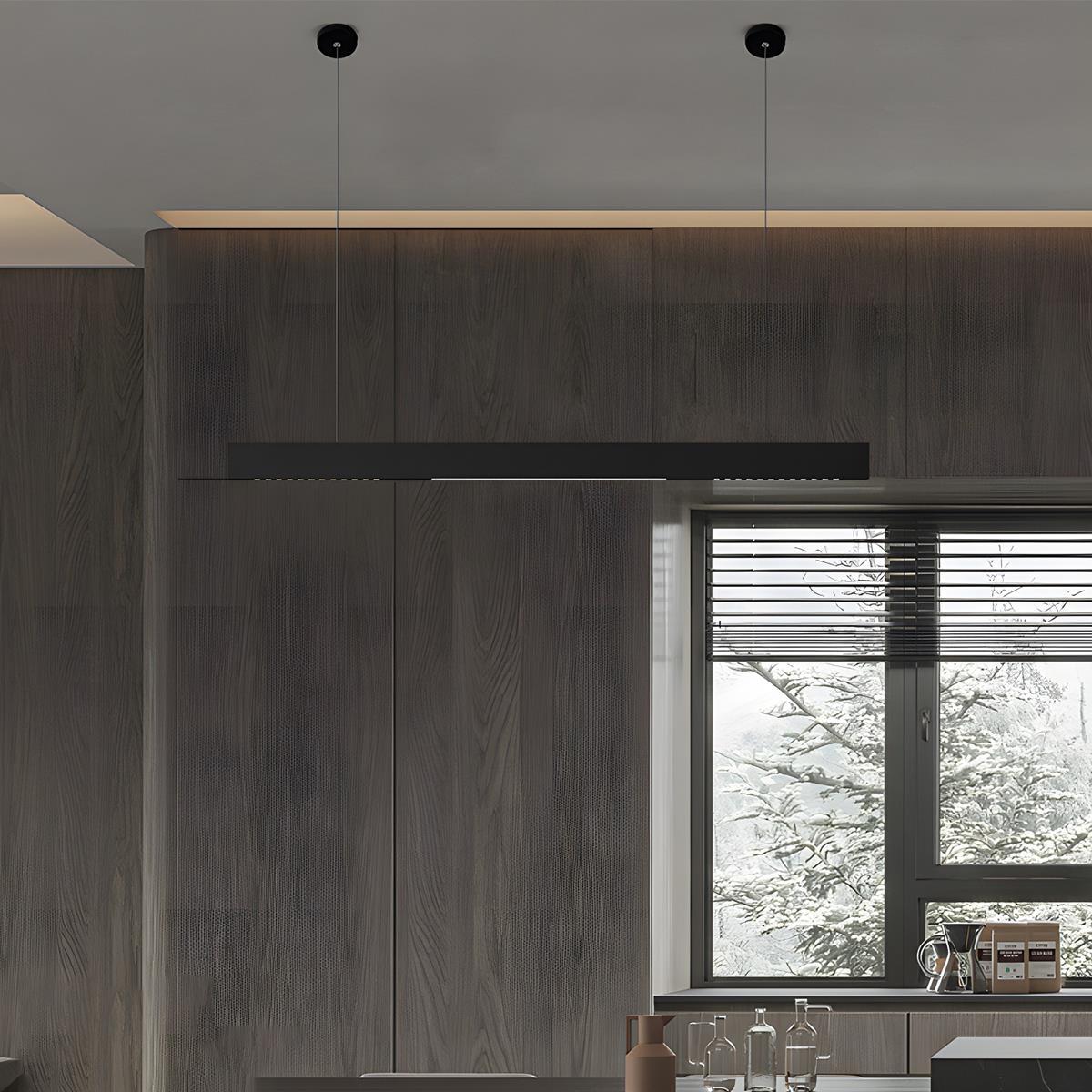 Modern Minimalist Up and Down 2 Way Office Grille LED Long Strip Light