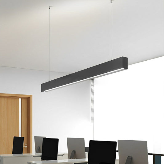 Modern Minimalist Up&Down Linear LED Strip Office Ceiling Pendant Lights