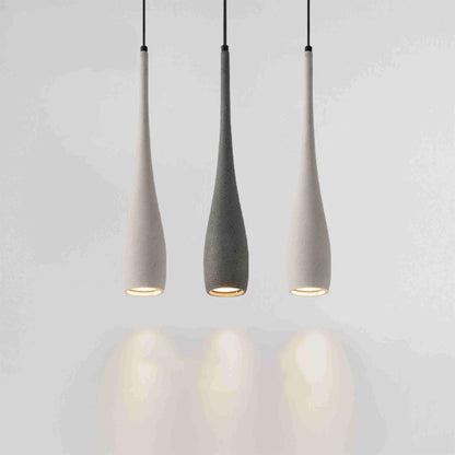 Modern Minimalist Water Drop Indoor Concrete LED Pendant Lights